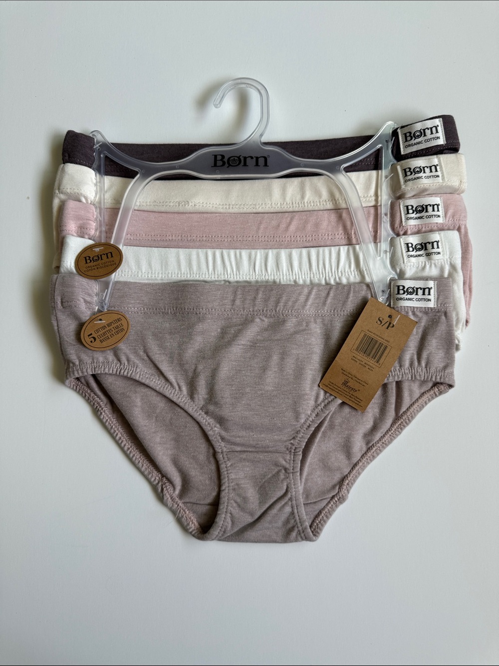Born Organic Cotton Briefs SZ S NEW!